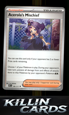 Acerola's Mischief 180/217 Pokemon Uncommon ME: Ascended Heroes Card NM