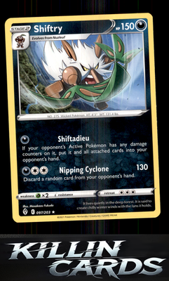 Shiftry 097/203 Pokemon Rare SWSH07: Evolving Skies Card NM