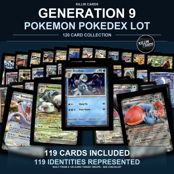 Pokemon TCG Generation 9 Paldea Pokemon Pokedex Set 119 Cards Collection