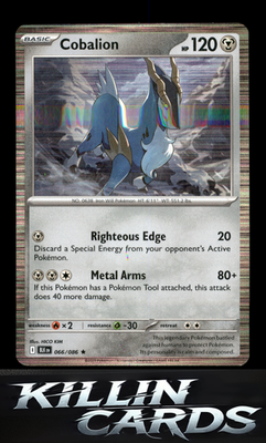 Cobalion 066/086 Pokemon Rare SV: Black Bolt Card NM