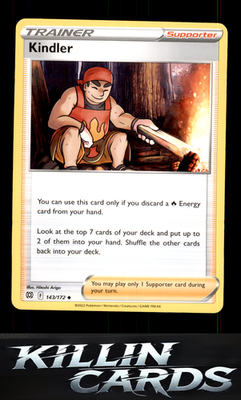Kindler 143/172 Pokemon Uncommon SWSH09: Brilliant Stars Card NM