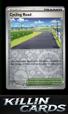 Reverse Holofoil Cycling Road 157/165 Pokemon Uncommon SV: Scarlet & Violet 151