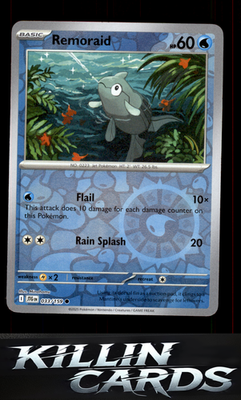Reverse Holofoil Remoraid 033/159 Pokemon Common SV09: Journey Together Card NM