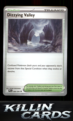 Dizzying Valley 088/094 Pokemon Uncommon ME02: Phantasmal Flames Card NM