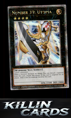 1st Edition Number 39: Utopia (Quarter Century Secret Rare) TN23-EN013 YuGiOh Qu