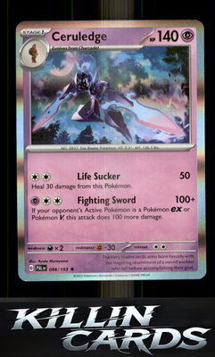 Ceruledge 098/193 Pokemon Rare SV02: Paldea Evolved Card NM