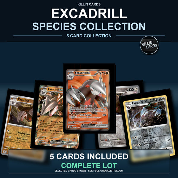 Pokemon TCG Excadrill Species Collection 5 Different Cards