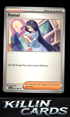 Fennel 082/086 Pokemon Uncommon SV: Black Bolt Card NM