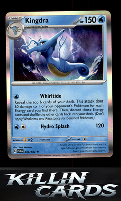 Kingdra 032/182 Pokemon Rare SV04: Paradox Rift Card NM