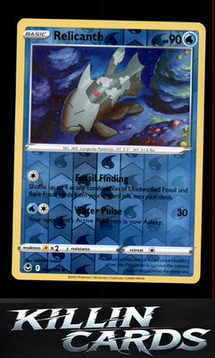 Reverse Holofoil Relicanth 044/195 Pokemon Common SWSH12: Silver Tempest Card NM