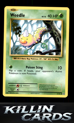 Weedle 5/108 Pokemon Common XY - Evolutions Card NM