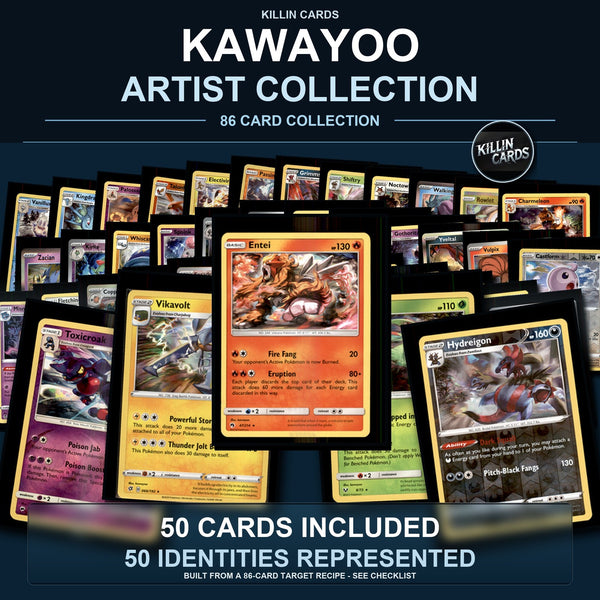 Pokemon TCG kawayoo Artist Collection 50 Cards Lot