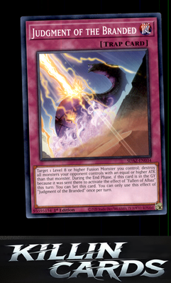 1st Edition Judgment of the Branded SDAZ-EN034 YuGiOh Common Structure Deck: Alb