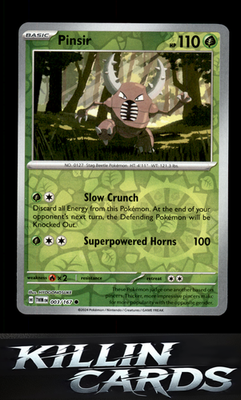 Reverse Holofoil Pinsir - 003/167 003/167 Pokemon Common SV06: Twilight Masquera
