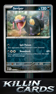 Reverse Holofoil Seviper 128/198 Pokemon Common SV01: Scarlet & Violet Base Set