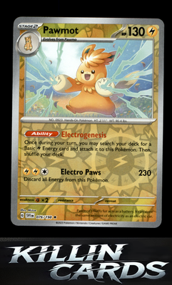 Reverse Holofoil Pawmot - 076/198 076/198 Pokemon Rare SV01: Scarlet & Violet Ba