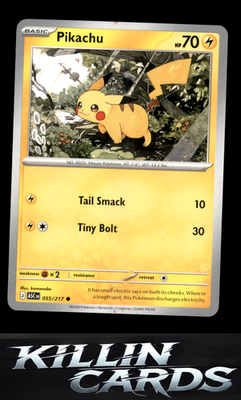 Pikachu 055/217 Pokemon Common ME: Ascended Heroes Card NM