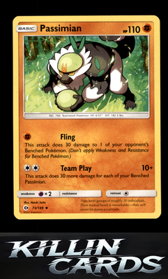 Passimian 73/149 Pokemon Uncommon SM Base Set Card NM