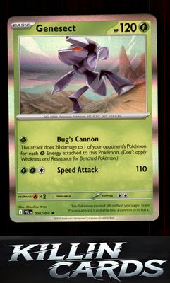 Genesect 008/094 Pokemon Rare ME02: Phantasmal Flames Card NM