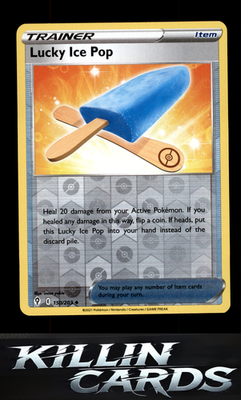 Reverse Holofoil Lucky Ice Pop 150/203 Pokemon Uncommon SWSH07: Evolving Skies C