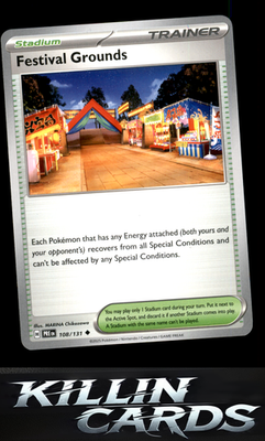 Festival Grounds 108/131 Pokemon Uncommon SV: Prismatic Evolutions Card NM