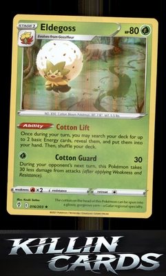 Eldegoss 016/203 Pokemon Holo Rare SWSH07: Evolving Skies Card NM