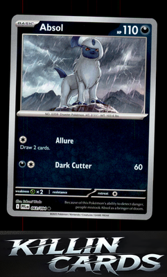 Reverse Holofoil Absol 063/094 Pokemon Common ME02: Phantasmal Flames Card NM