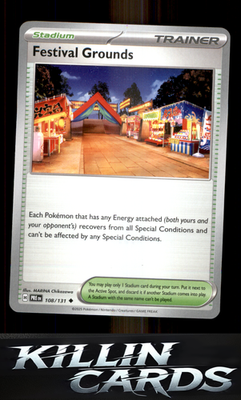 Festival Grounds 108/131 Pokemon Uncommon SV: Prismatic Evolutions Card NM
