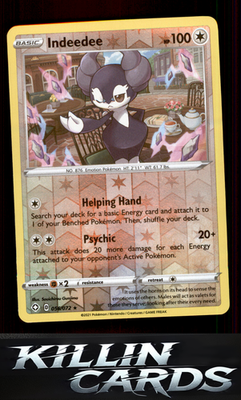 Reverse Holofoil Indeedee 056/072 Pokemon Holo Rare Shining Fates Card NM