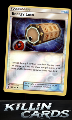 Reverse Holofoil Energy Loto 122/145 Pokemon Uncommon SM - Guardians Rising Card