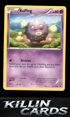 Koffing 27/124 Pokemon Common XY - Fates Collide Card LP