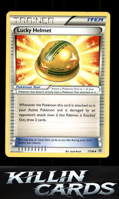Lucky Helmet 77/98 Pokemon Uncommon XY - Ancient Origins Card NM