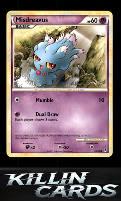 Misdreavus 65/95 Pokemon Common Call of Legends Card LP