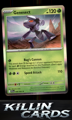 Genesect 008/094 Pokemon Rare ME02: Phantasmal Flames Card NM
