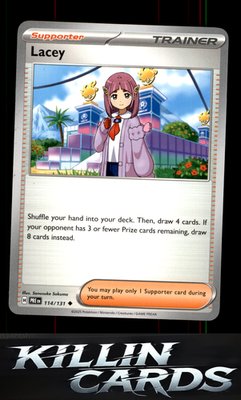 Lacey - 114/131 114/131 Pokemon Uncommon SV: Prismatic Evolutions Card NM