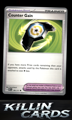 Counter Gain - 186/217 186/217 Pokemon Common ME: Ascended Heroes Card NM