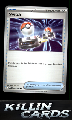Switch 130/132 Pokemon Common ME01: Mega Evolution Card NM