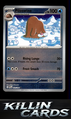 Reverse Holofoil Piloswine 024/094 Pokemon Common ME02: Phantasmal Flames Card N