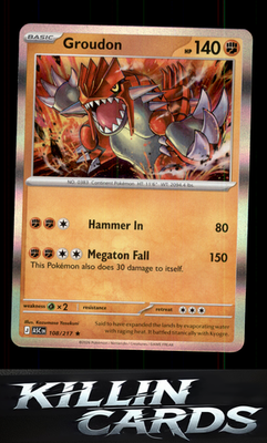 Groudon 108/217 Pokemon Rare ME: Ascended Heroes Card NM