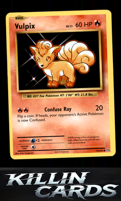 Vulpix 14/108 Pokemon Common XY - Evolutions Card LP