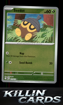 Reverse Holofoil Seedot 013/132 Pokemon Common ME01: Mega Evolution Card NM