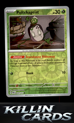 Reverse Holofoil Poltchageist - 020/167 020/167 Pokemon Common SV06: Twilight Ma