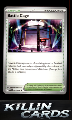 Battle Cage - 085/094 085/094 Pokemon Uncommon ME02: Phantasmal Flames Card NM