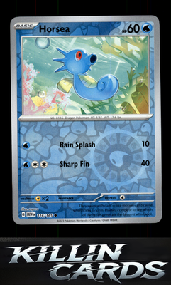 Reverse Holofoil Horsea 116/165 Pokemon Common SV: Scarlet & Violet 151 Card NM
