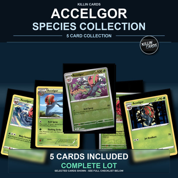 Pokemon TCG Accelgor Species Collection 5 Different Cards