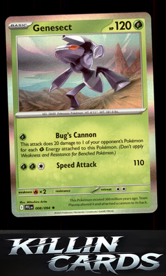 Genesect 008/094 Pokemon Rare ME02: Phantasmal Flames Card NM