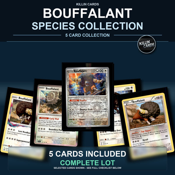 Pokemon TCG Bouffalant Species Collection 5 Different Cards