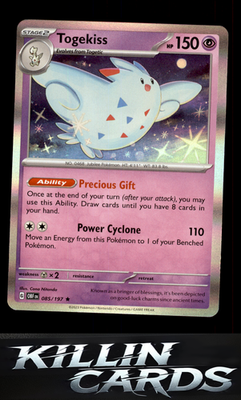 Togekiss 085/197 Pokemon Rare SV03: Obsidian Flames Card NM
