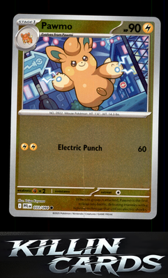 Reverse Holofoil Pawmo 033/094 Pokemon Common ME02: Phantasmal Flames Card NM
