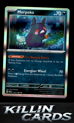 Morpeko - 121/182 121/182 Pokemon Rare SV04: Paradox Rift Card NM